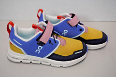 On Running Kids Cloud Play Sneakers Colorful Strap Closure Size 13 Kids /