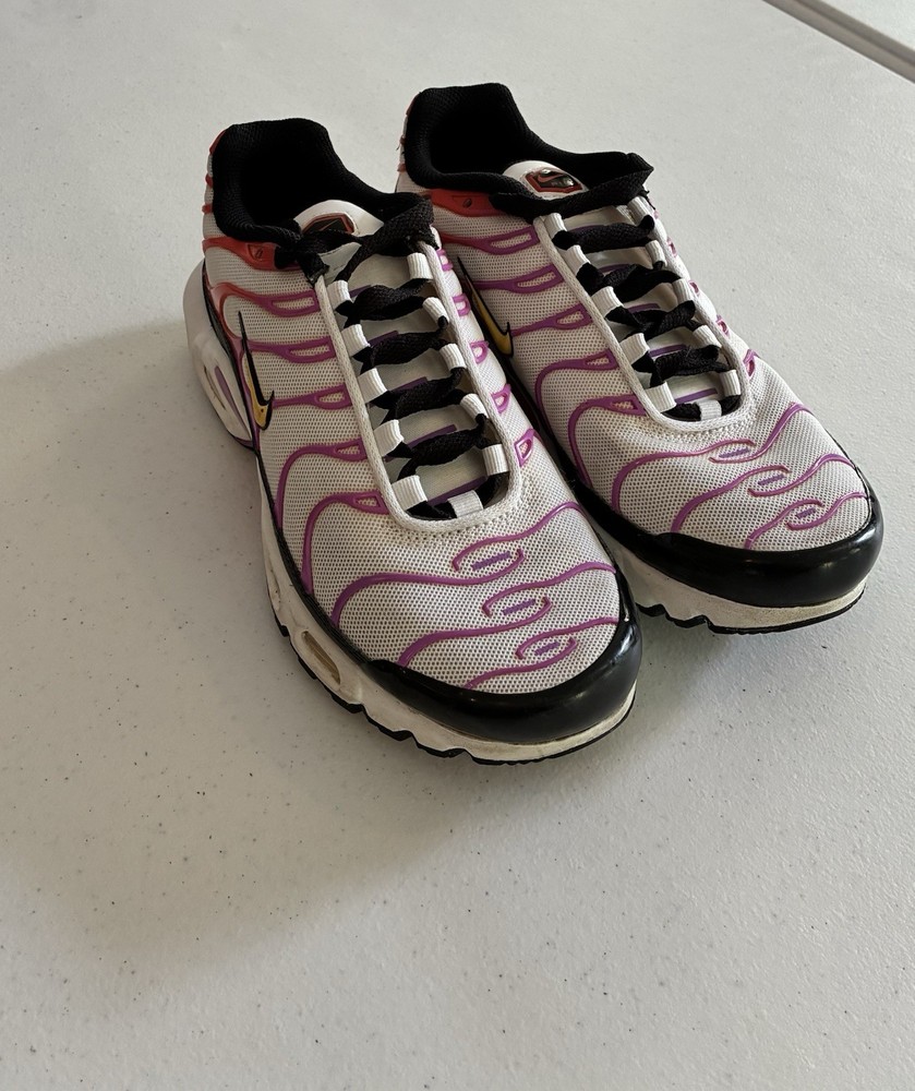 Nike Air Max Plus TN Unisex Kids Sneaker US 6 EU 36.5 White DZ3671-100