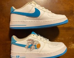 Nike Air Force 1 Low Hare Space Jam GS Lola Bugs DM3353-100 Sz 5.5Y / 7 Women’s