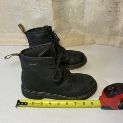 Dr. Martens 1460 Waterproof Black Leather Youth US 3 Ankle Boots