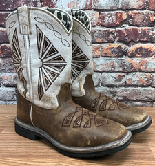 Dan Post Boots Youth Size 6 DPC-3953 Cowboy Western Distressed