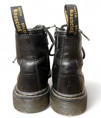 Dr. Martens Doc Black Leather Side Zip Boots 1460 J Youth Size 13 US. AW004