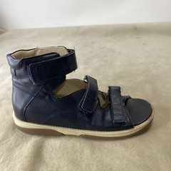 Memo Orthopedic High Top Sandals Navy Size 37 Big Kid 5 Corrective Ankle Brace