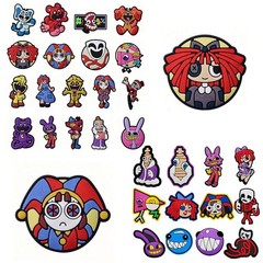 12pcs/set Amazing Digital PVC for Circus Cartoon DIY Shoe Charms Accessories for