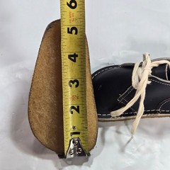 Preppy Boho Handmade of Tx USA Toddler Leather Desert Boots Navy Blue Sz 4 Shoes