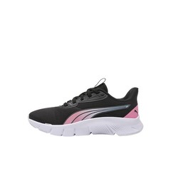 PUMA Flexfocus Lite Modern Fade Lace Up Youth Girls Black Sneakers Casual Shoes
