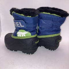 Sorel Commander Kids Toddler Size 6 Boys/ Girls Snow Boots Waterproof Navy/Green