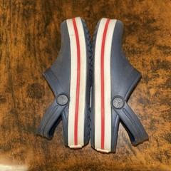 Crocs Crocband Navy Blue Kids Size US C8 Clogs Youth Classic Water Shoes EUC