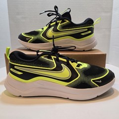 Nike Cosmic Runner Big Kids Road Running Shoes Size 7Y Black/Volt/Wolf Grey…