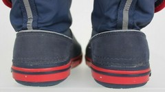 CROCS Kids Crocband II.5 Gust Boots Size C7 Navy w Red Accents Boys or Girls GUC