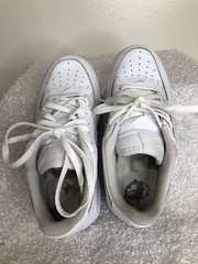 Nike Air Force 1 AF1 Low Triple White 314193-117 Kids Size 13C