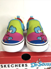 Skechers Dr. Seuss “Thing Ran Down” Thing 1 & 2 Slip On Shoes Size Youth Girls 9