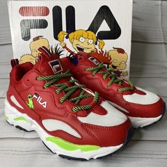 Youth Kids Fila Ray Tracer X RUGRATS Size 4 REPTAR Sneakers Shoes Red NEW