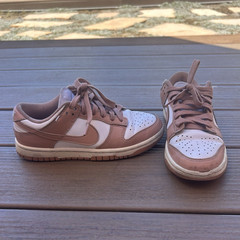 Nike Dunk Low Unisex Kids 5.5Y Brown/White Colorblock Leather Low Top