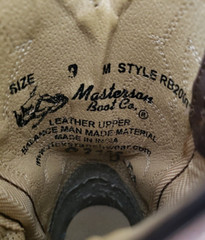 Masterson Boot Co Brown Leather Western Cowboy Boots, Kids Child Size 9