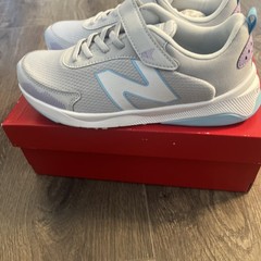 Dynasoft 545 Bungee Lace With Top Strap US Kids 3 Grey Purple A015