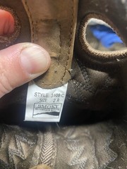 SMOKY MOUNTAIN Kid’s Size 2 R White Tan Brown Western Square Toe Boots 3108 C
