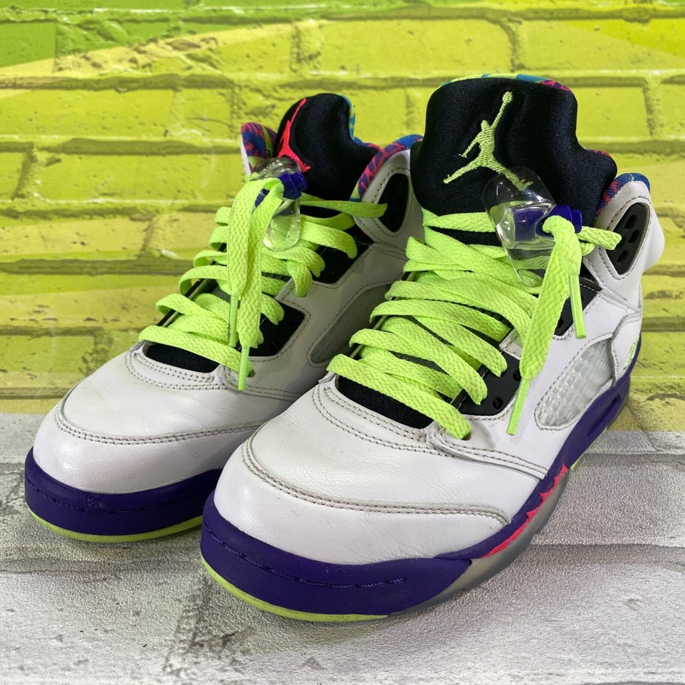 Nike Air Jordan 5 Retro Alternate Bel-Air 5.5Y DB3024-100 White Purple GS
