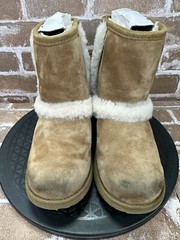 UGG Hadley II Waterproof Shearling Lined Winter Boots Brown Girls Youth Size 1