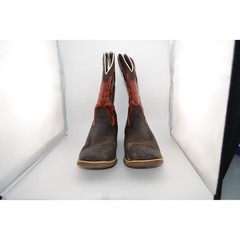Durango Kids 8″ Western Square Toe Boots Chestnut Crimson Size 7M