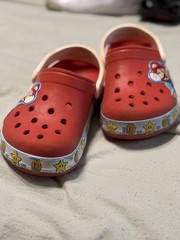 Crocs FunLab Super Mario Kids Clog Sandals Red Slip-On US 2 Lightweight