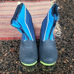 Arctic Shield Kids Waterproof Insulated Snow Boots Blue Black Size 2 Synthetic