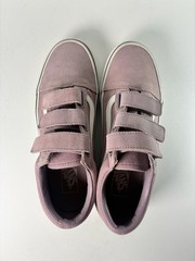 Vans Old Skool V Hook and Loop Mauve Suede Sneakers