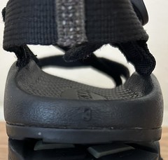 CHACO Black Strappy Eco Tread Hiking Comfort Walking Sandals Kids Size 4