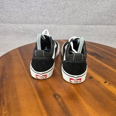 Vans Ward Low Top Black White Suede Canvas Kids Youth Size 5.0 Sneakers