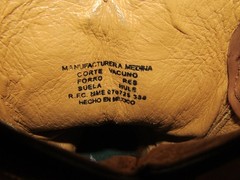 Dark Ranch Brown Square Toe Leather Western Boots Youth 13.5 Mex 20.5