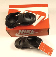 Size 6C Nike Sunray Protect 3(TD) Toddler Little Kids Sandals Shoes Black New