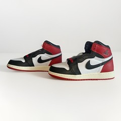 Jordan 1 High OG GS Size Junior Kids 45Y Classic Red Black Sneakers