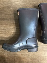 Hunter Kids Original Nebula Rain Boots Girls Purple Iridescent Galoshes Wellies