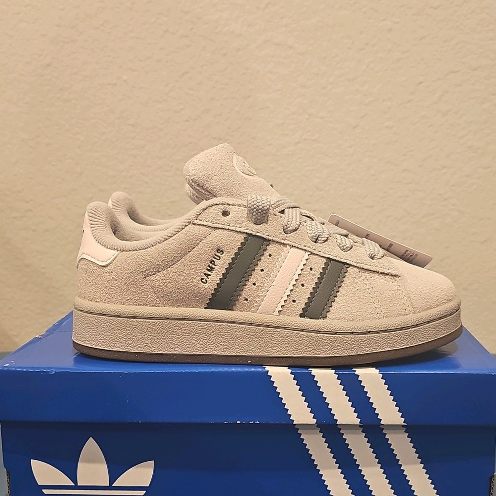 Adidas Campus 00s Size: 1 Little Kids „Grey Two/Grey Five/Almost Pink“