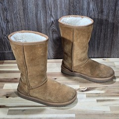 Koolaburra by UGG Victoria Chestnut Suede Faux Fur Boots Kids Size 2 1020172