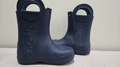 Crocs Handle IT Navy Blue Waterproof Pull On Boots TODDLER SZ 13 C EXCELLENT!