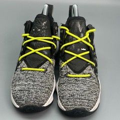Nike LeBron 17 Athletic Running Sneakers Kids 12 Black White Lace Up Mid Shoes