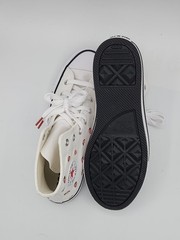 Converse Big Kids Unisex Chuck Taylor All Star Eva Lift, White/Red/Pink, 5.5 US