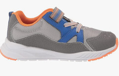 Stride Rite Boys M2P Journey 2 Sneaker, Grey Blue Orange Size 3 Wide US
