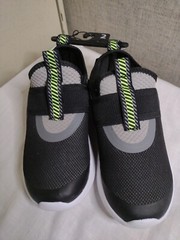New With Tags. Unisex Shoe Size 2. Black/Gray/Neon Green. Made By Athletic Works