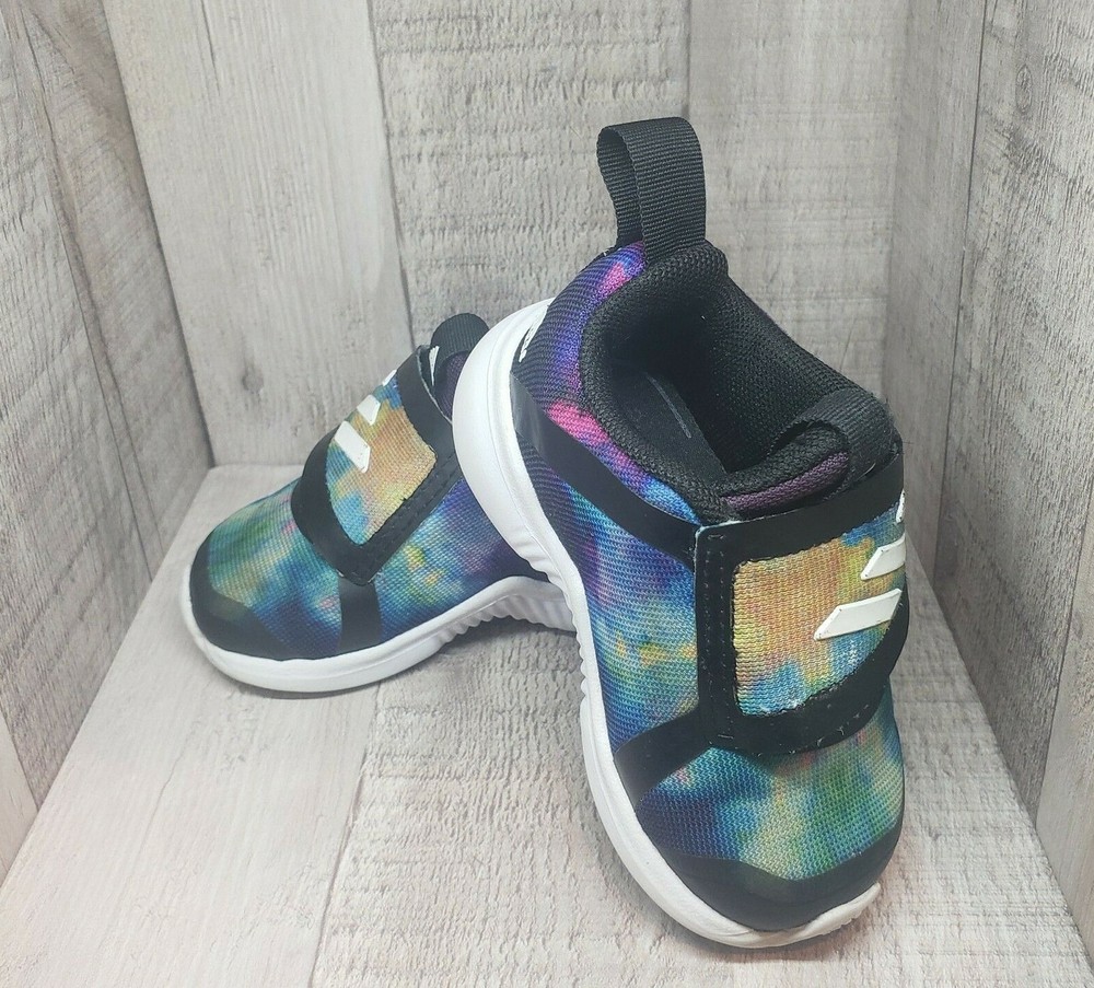 ADIDAS FortaRun X CF Toddler Kid Athlectic Sneakers Size 4K Tie-Dye Model FW3318