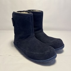 LL Bean Kids 5 Boots Navy Wicked Cozy Classic Lambskin Shearing Pull On