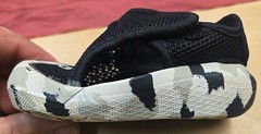 adidas Black White Camouflage Mesh Slip-On Athletic Shoes Unisex Baby Sz 3k
