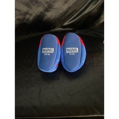 Marvel Spiderman Toddler Plush Slippers Red Blue 3D Character Size S 7/8