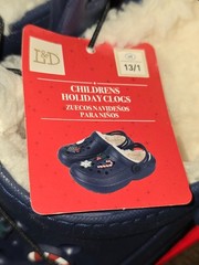 Lily & Dan Toddler Warm Lined Clogs Size 13 1 2 3 Christmas Slip On Shoes NWT