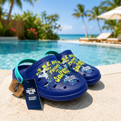 Rugged Shark Kids Clogs Size 4 Purple Shark Slip-On Water Shoes Beach Sandals