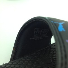 PUMA COOL CAT BOLD SLIDES SLIDE SANDALS BLACK TURQUOISE PINK KIDS SZ 11 (17 cm)