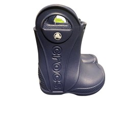 Crocs Handle It Rain Boot T Navy Blue Toddler Size C5 Waterproof 211056-410 NEW