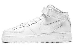 Nike Grade School Air Force 1 Mid LE GS Triple White DH2933-111 Sz 5Y New