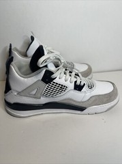 Nike Jordan 4 Retro (PS) Black White Grey BQ7669-111 Toddler Sz 3Y